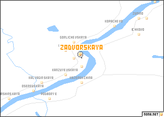 map of Zadvorskaya