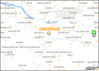 map of Zadvorsko
