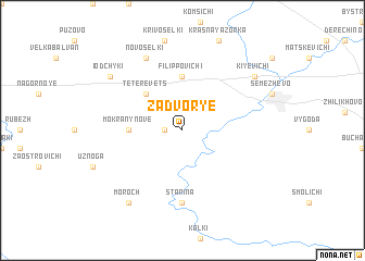 map of Zadvorʼye