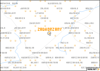 map of Zadworzany