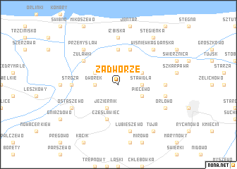 map of Zadwórze