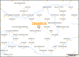 map of Zadwórze