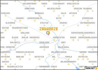 map of Zadworze