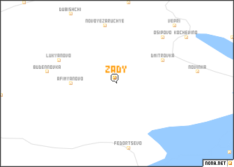 map of Zady