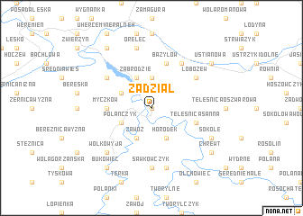 map of Zadział