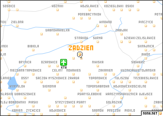 map of Zadzień