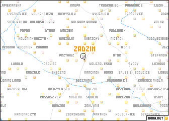 map of Zadzim