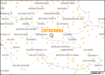 map of Z̧afarābād