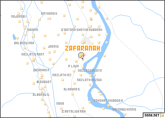 map of Za‘farānah