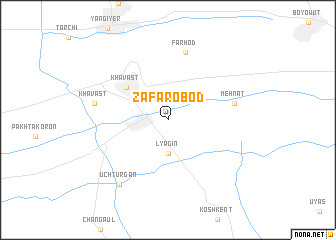 map of Zafarobod