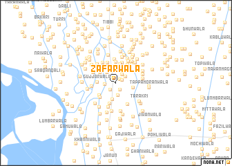 map of Zafarwāla