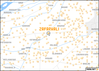 map of Zafarwāli