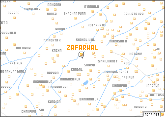 map of Zafarwāl