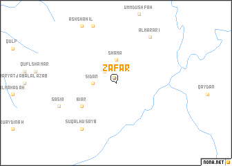 map of Z̧afār