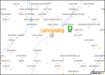 map of Zaffignano