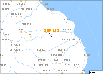 map of Zafilio