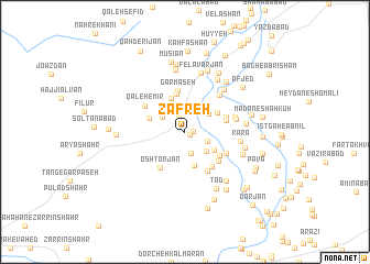 map of Zafreh