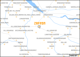 map of Zafrón