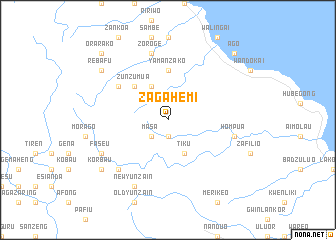 map of Zagahemi