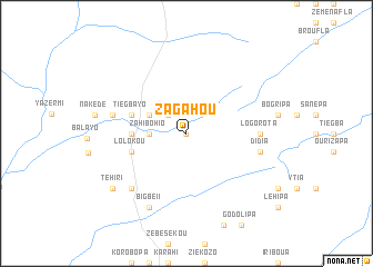 map of Zagahou