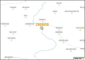 map of Zagaino