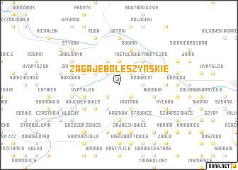 map of Zagaje Boleszyńskie