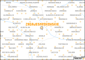 map of Zagaje Smrokowskie