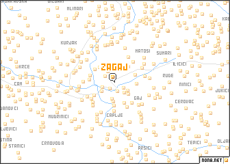 map of Zagaj