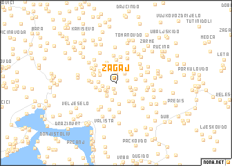 map of Zagaj