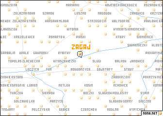 map of Zagaj