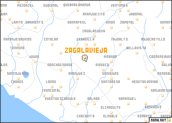 map of Zagala Vieja