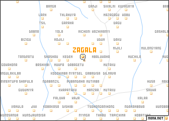 map of Zagala