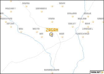 map of Zagam