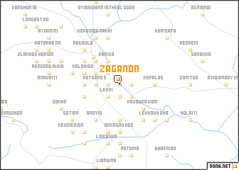 map of Zagánon