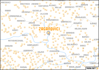 map of Zaganovići