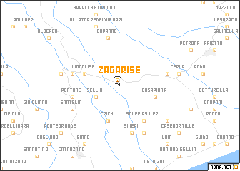 map of Zagarise