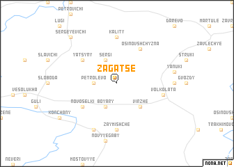 map of Zagatse