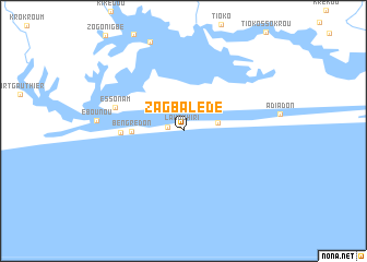 map of Zagbalédé