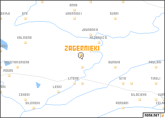 map of Zāģernieki