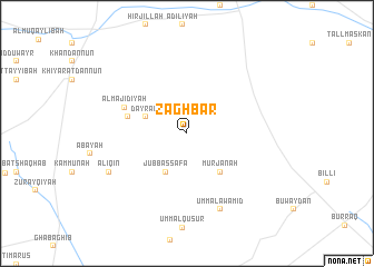 map of Zaghbār