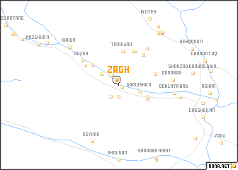 map of Zāgh