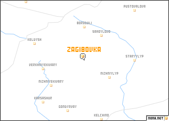 map of Zagibovka
