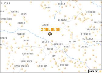 map of Zaglavak