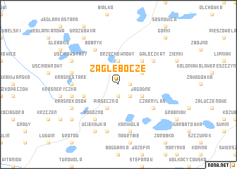 map of Zagłębocze