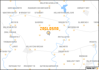 map of Zaglosna