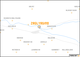 map of Zaglyadino