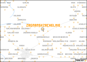 map of Zagnańsk Zachełmie