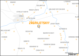 map of Zagniletskiy