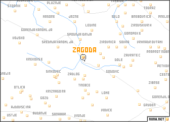 map of Zagoda
