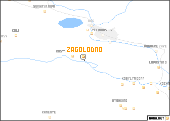 map of Zagolodno